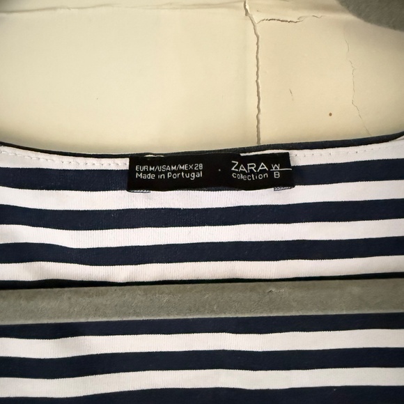 ZARA | Size Medium | Navy & White Striped Tank Top - Picture 6 of 6
